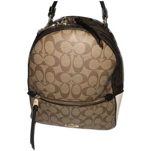 Coach Jordyn Backpack Khaki-Tan/Black